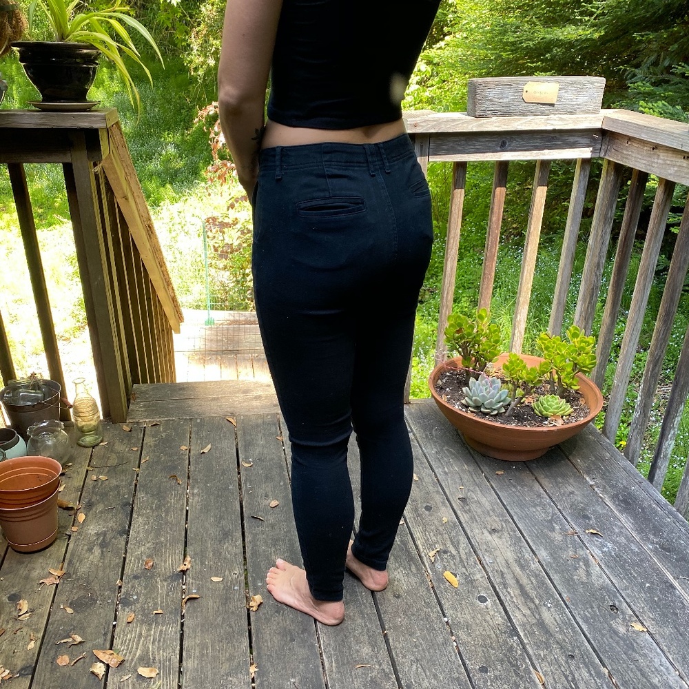 Black "A New Day" work pants